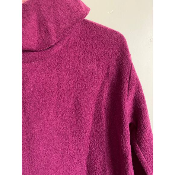 Maroon Old Navy Fleece Cowl Neck Pocket Sweater - Picture 2 of 2